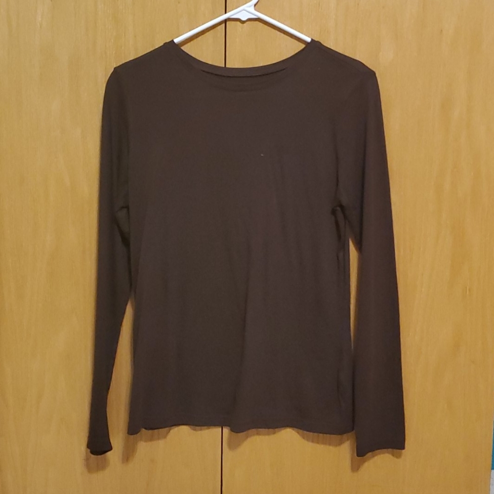 Brown Long-sleeve Tee